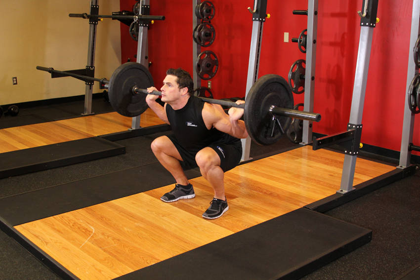 Barbell Full Squat, end position