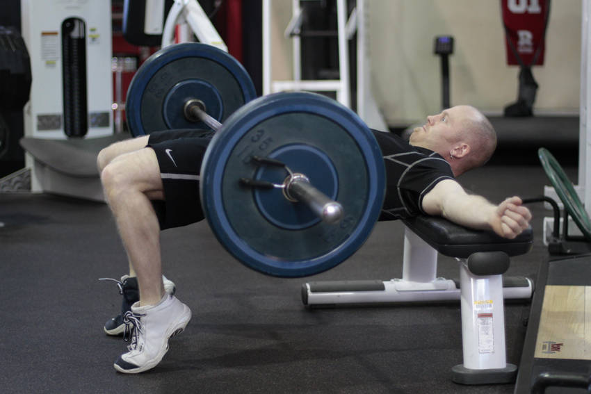 Barbell Hip Thrust, end position