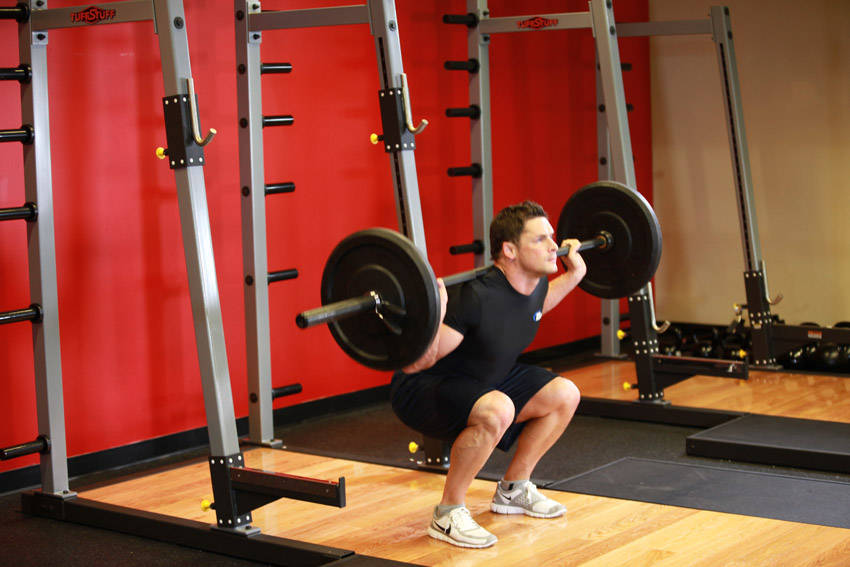 Barbell Squat, end position