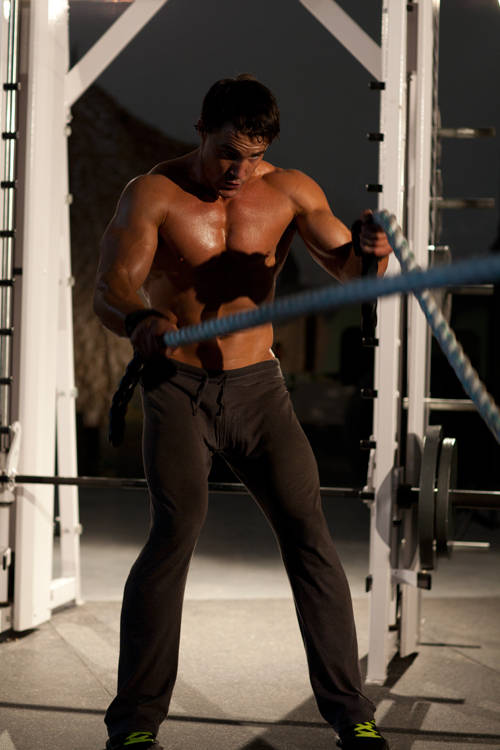 Battling Ropes, end position