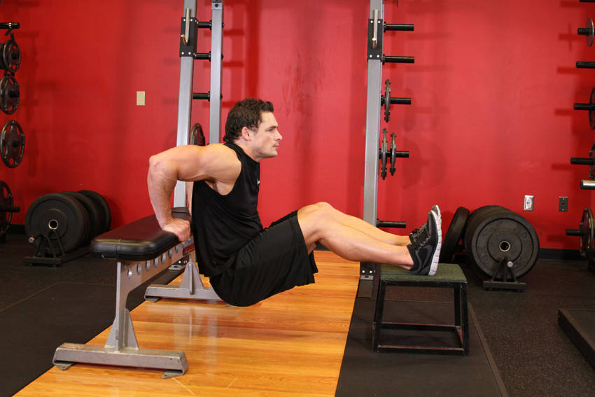 Bench Dips, end position