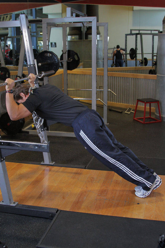 Body Tricep Press, end position