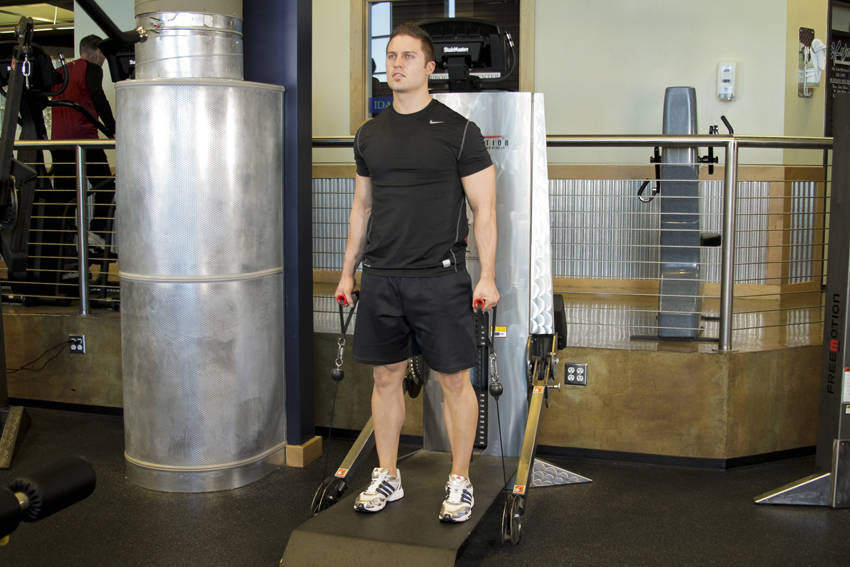 Cable Deadlifts, end position
