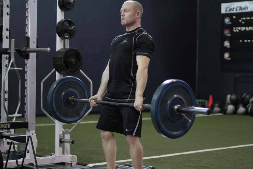Deficit Deadlift, end position
