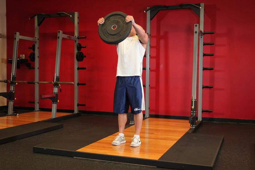 Front Plate Raise, end position