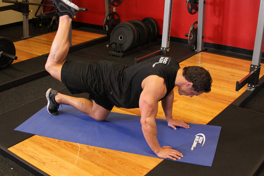 Glute Kickback, end position