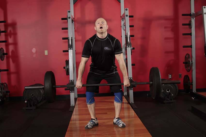 Hang Clean, end position