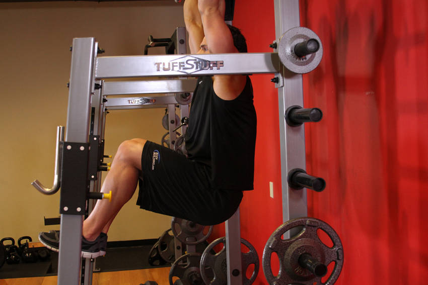 Hanging Leg Raise, end position