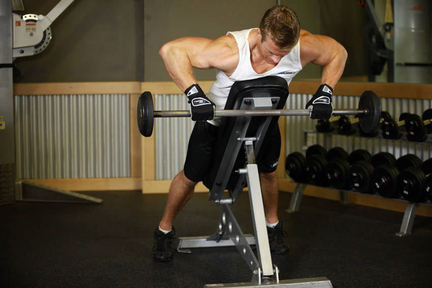 Incline Bench Pull, end position