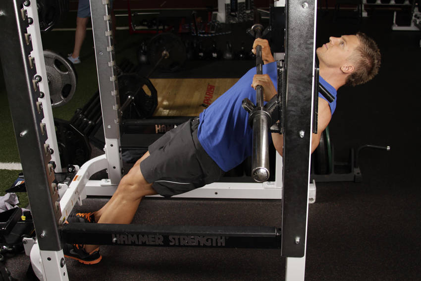 Inverted Row, end position