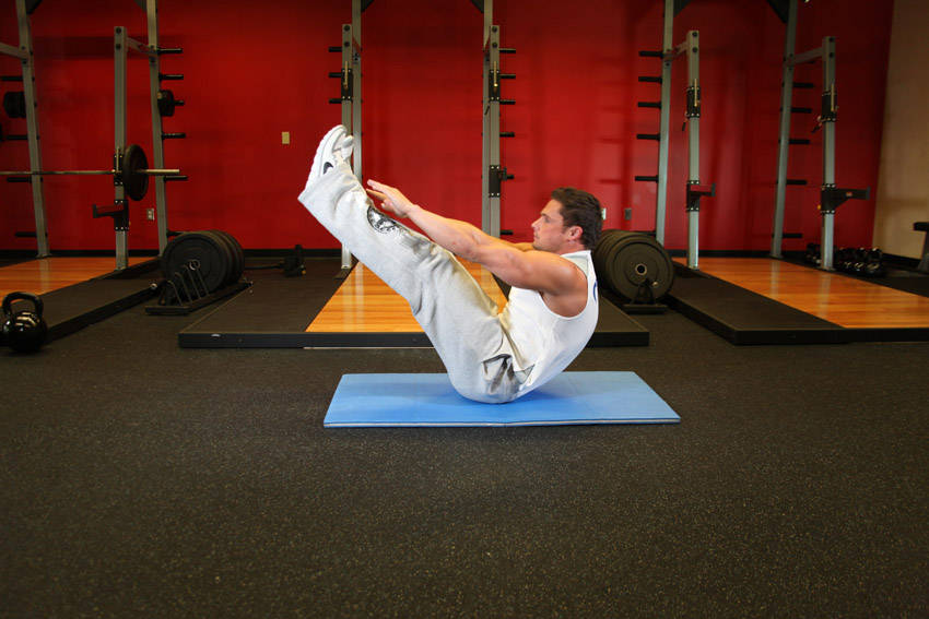 Jackknife Sit-Up, end position