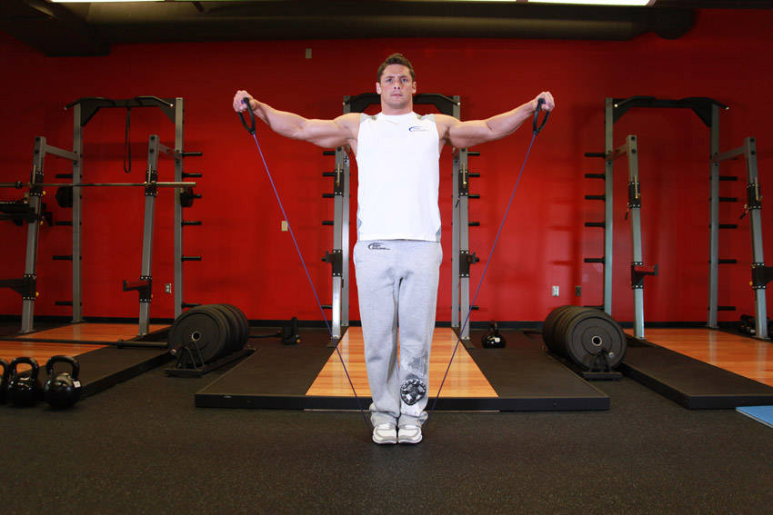 Lateral Raise - With Bands, end position