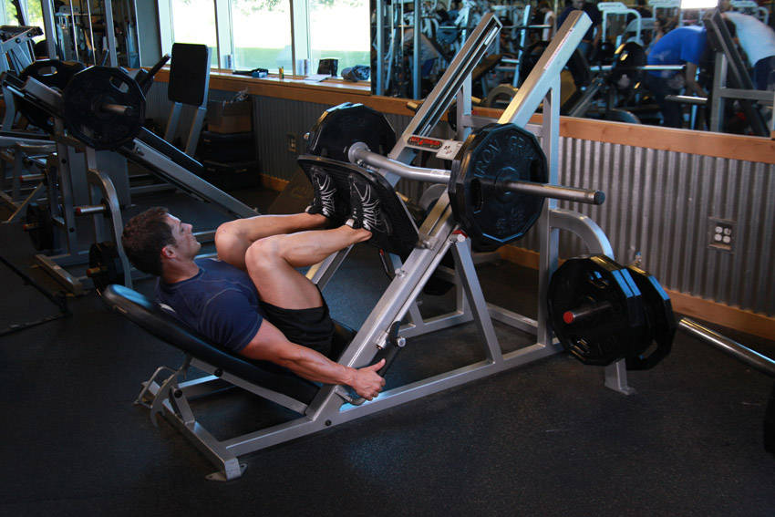 Leg Press, end position
