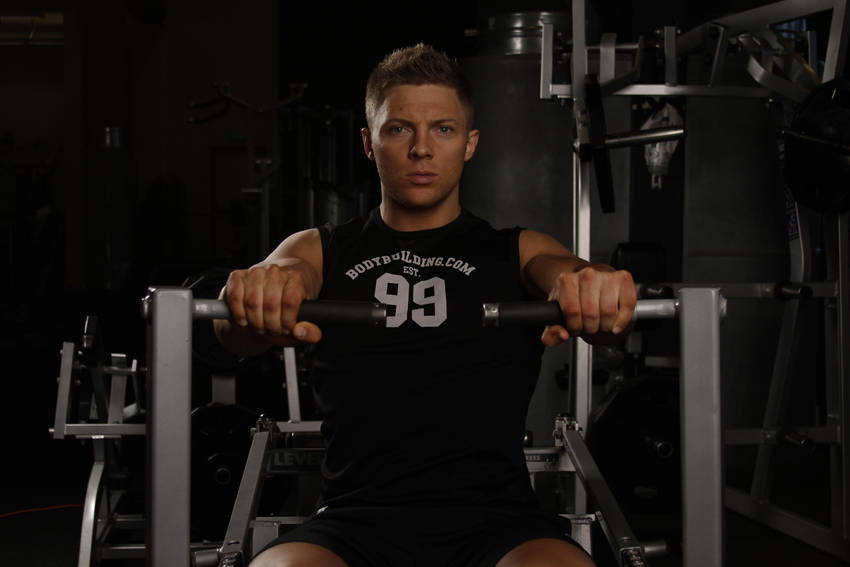 Seated Chest Press (Machine), end position