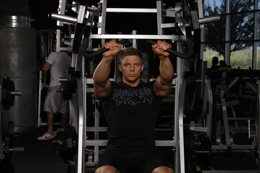 Incline Chest Press (Machine), end position