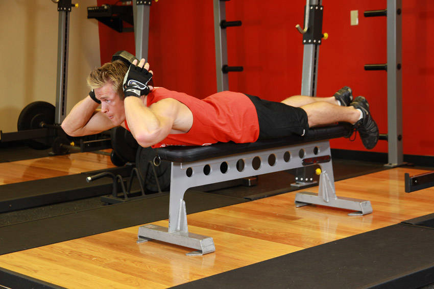 Lying Face Down Plate Neck Resistance, end position