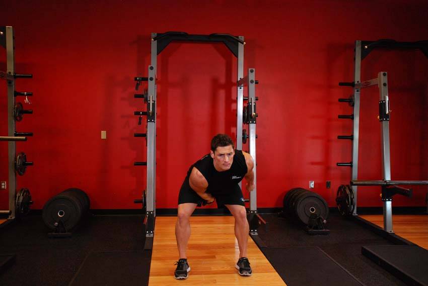 One-Arm Kettlebell Snatch, end position