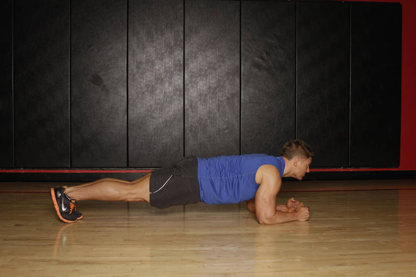 Plank, end position