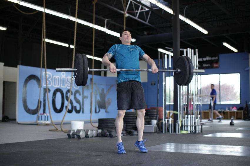 Power Clean, end position