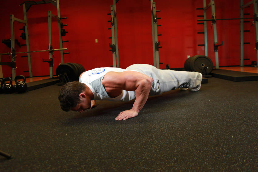 Pushups, end position