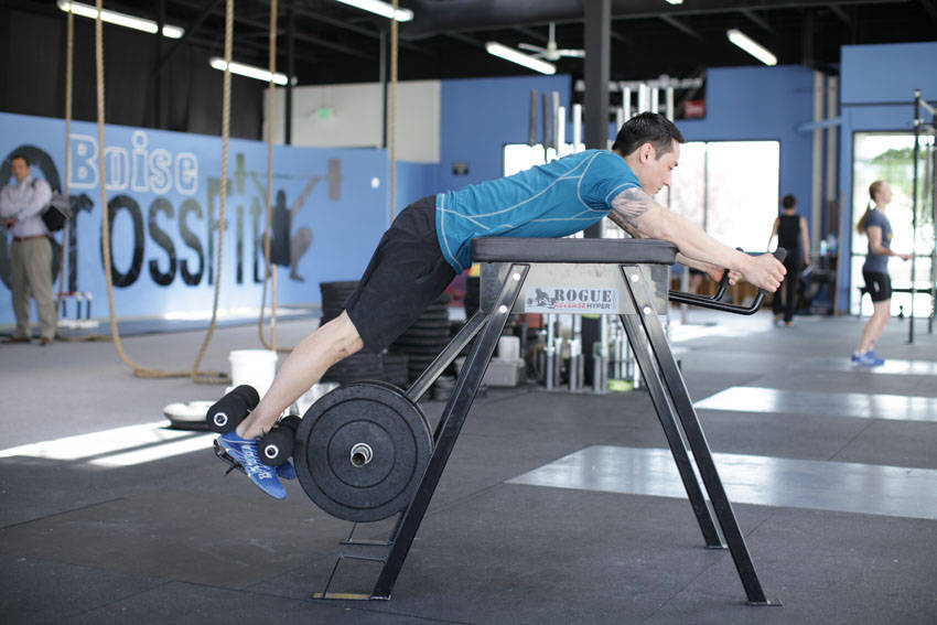 Reverse Hyperextension, end position