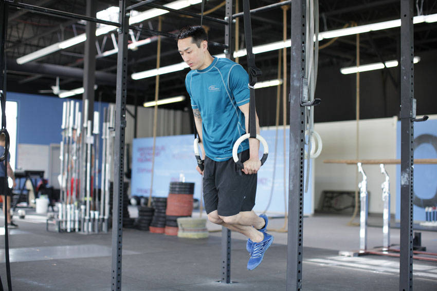 Ring Dips, end position