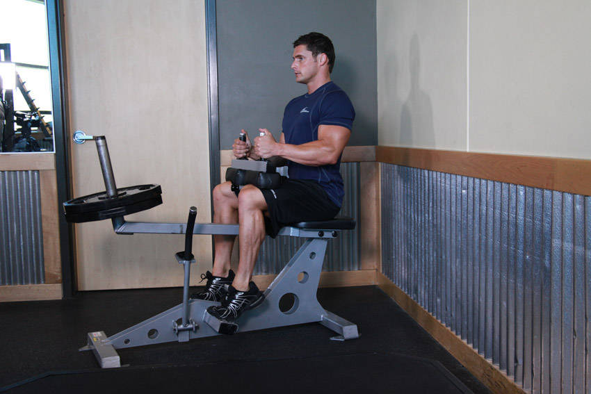 Seated Calf Raise, end position
