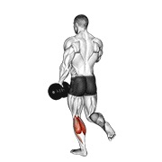 Single Leg Standing Calf Raise (Dumbbell)