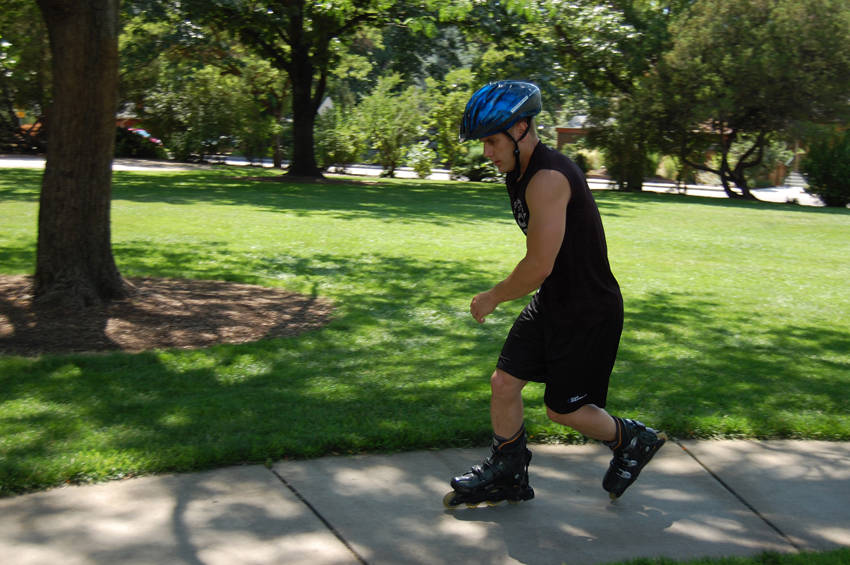 Skating, end position