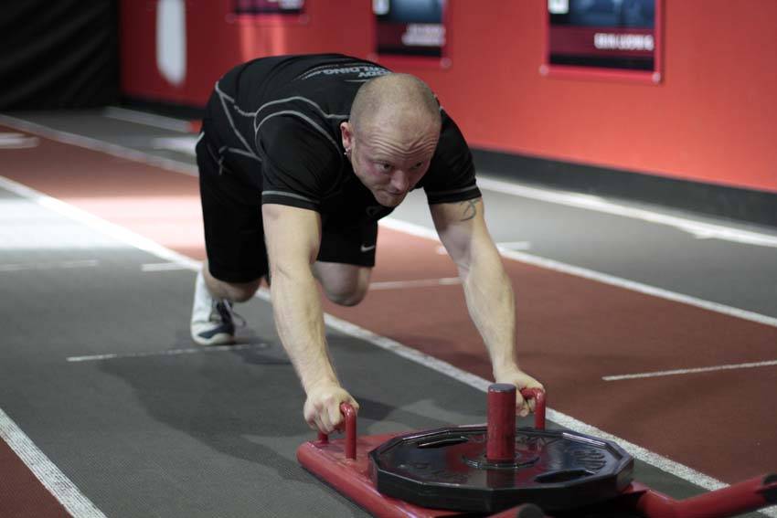 Sled Push, end position