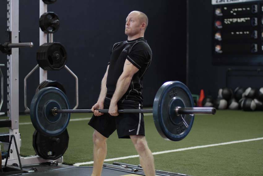 Sumo Deadlift, end position