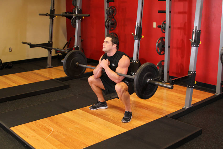 Zercher Squats, end position